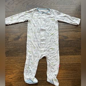 Magnetic Me Blue Love You A Ton (elephant) Modal Magnetic Footie Pajama 3-6month